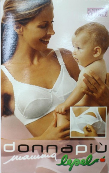 Reggiseno per allattamento LEPEL in cotone sulla pelle art. materno
