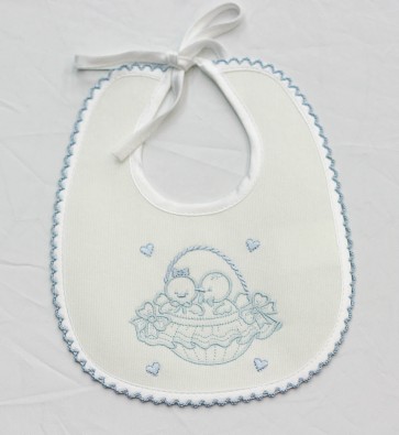 Bavetta bavaglino neonato in cotone ciniglia mis. Piccola