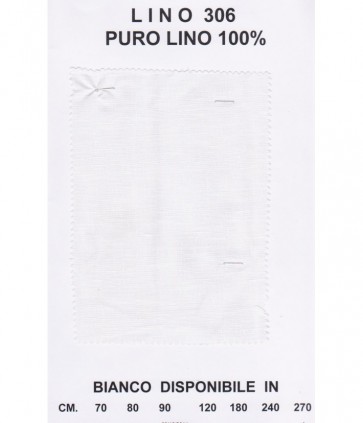 Lino 100% cm 120 bianco art 306 / bellora