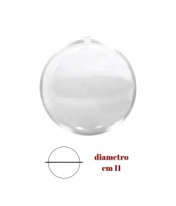 Medaglione plastica trasparente diametro cm 11 / 2004/110