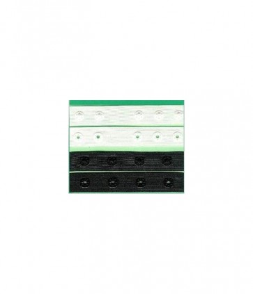 Nastro con bottone automatico tris / 341