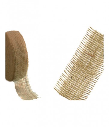 Nastro juta mm 60 trama larga rotolo da 10 mt / j960