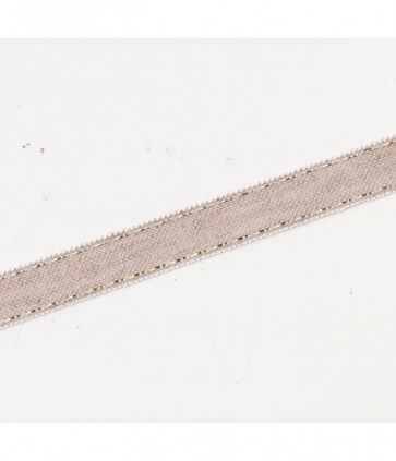 Nastro lino bordato lame' rotolo da 10 mt altezza mm 25 / f165/25