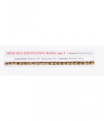 Piattina lurex rotolo da 100 mt /  5239