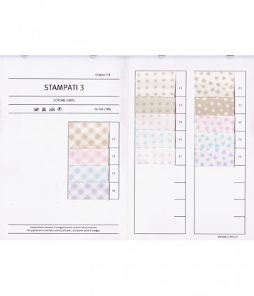 Sbieco cotone fantasia tinto in filo  rotolo da 15 mt / 14/4 stampa 3