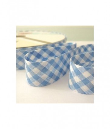 Sbieco cotone fantasia tinto in filo rotolo da 20 mt / 25/5/f cigno