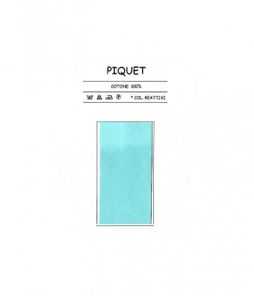 Sbieco cotone in piquet rotolo da 15 mt / 14/4 piquet topp