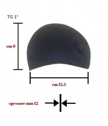 Spalline giro sella in spugna ricoperte in maglina taglia 1ﾰ confezione da 12 paia / art 5 ok