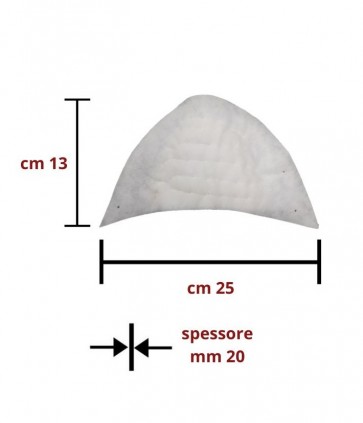 Spalline ovattata  taglia l confezione da 12 paia / art e-3