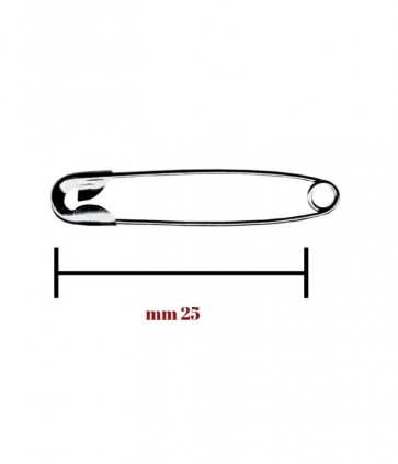 Spille sicurezza misura 0 mm 25 confezione da 864 pezzi / 2801/6