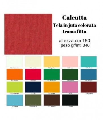 Tela juta  colorata trama fitta cm 150 / calcutta