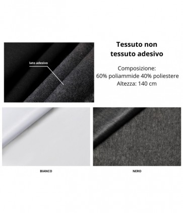 Tela tnt flisellina  adesiva tnt h cm 140