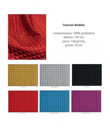 Tessuto bubble 100% poliestere pezza da 10 metri