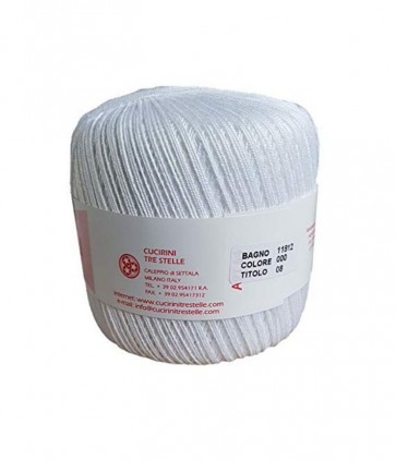 Tre ali cotone per uncinetto nﾰ 25 gomitolo da 100 gr confezione da 10 pezzi ok