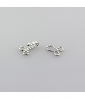 Uncinelli metallo 20 x 12-8 mm confezione da 10 pezzi / ff506