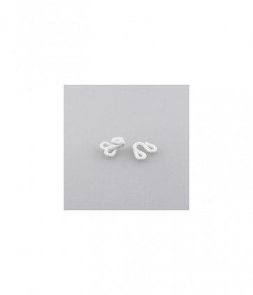 Uncinelli rivestiti mm 19 x 13  scatola da 12 coppie / ff505/1/12