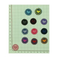 Applicazione termoadesiva tessuto confezione da 12 pezzi / apt00031