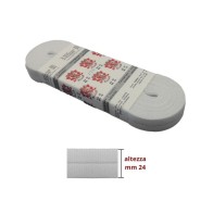 Elastico  bretelle reggiseno mm 24 pezza da 10 mt / 31/24