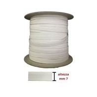 Elastico  rotolo da 100 mt h 7 mm  / 9155/10