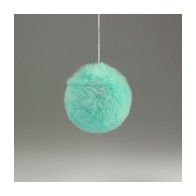 Pompon pelliccia ecologica  mm 40 buste da 12 pezzi / kk1332/4/12