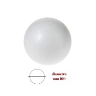 Sfere polistirolo mm 100 confezione da 15 pezzi / 816/100
