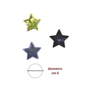 Applicazione termoadesiva paillettes confezione da 3 pezzi / 9945