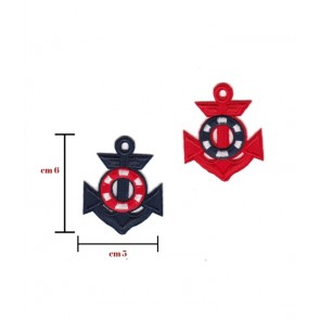 Applicazione termoadesivetessuto colori assortiti confezione da 6 pezzi h 5 cm l 6 cm circa / 0004