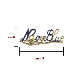Applicazione termoadesivetessuto confezione da 1 pezzi / marina