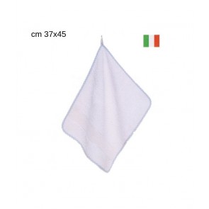Asciugamano in spugna 100% cotone con inserto in tela aida confezione da 6 pezzi / sa405.43