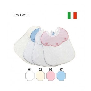 Bavette per neonato con tela aida confezione da 2 pezzi  / bv01021