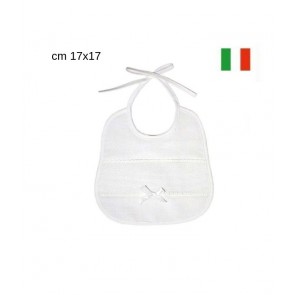 Bavette per neonato misto lino aida confezione da 3 pezzi  / bv00871