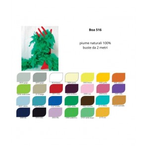 Boa 100% piume naturali busta da 2 metri / 516