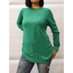 sandai maglia manica lunga donna - Taglia L - colore verde