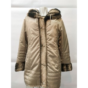 satinette giacca reversibile con imbottitura ecologica donna - Taglia XL - colore 