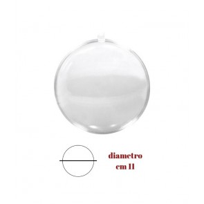Medaglione plastica trasparente diametro cm 11 / 2004/110