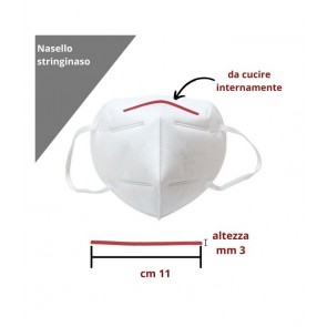 Nasello stringinaso confezione da 20 pezzi lunghezza cm 11 altezza mm 3