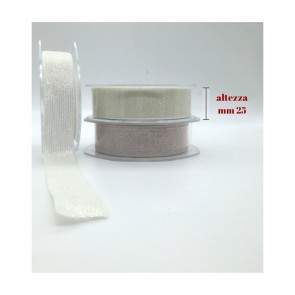 Nastro glitterato smile altezza cm 2-5 rotolo da 20 metri / v171/25