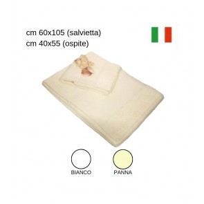 Set di asciugamani da bagno salvietta (cm 60x105) ospite (cm 40x55) / ba00062