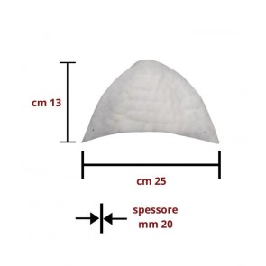 Spalline ovattata  taglia l confezione da 12 paia / art e-3