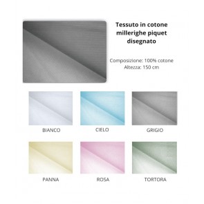 Tessuto millerighe piquet tinta unita / ticino h 150