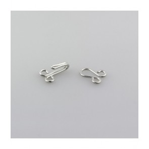 Uncinelli metallo 20 x 12-8 mm confezione da 10 pezzi / ff506