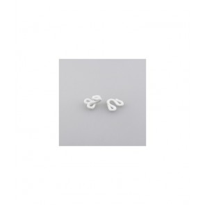 Uncinelli rivestiti mm 19 x 13  scatola da 12 coppie / ff505/1/12