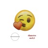 Applicazione termoadesiva emoji confezione da 1 pezzo / 9965