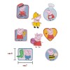 Applicazione termoadesiva peppa pig  confezione da 8 pezzi assortiti / hk43482
