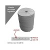 Elastico poliestere e gomma con asole mm 15 rocca da mt 150 / art 10 asolato