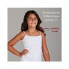 Maglia bambina costina 1/1 100% cotone con bordo lucido  spalla stretta  / 49