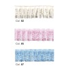 Passamaneria plisset pizzo e raso confezione da mt 9-14 / ps00169