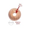 Sfere legno forate mm 16 confezione da 25 pezzi / 116/16