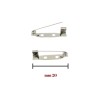 Spilla base forata cucibile mm 20 busta da 24 pezzi / 451