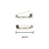 Spilla base forata cucibile mm 25 busta da 24 pezzi / 452